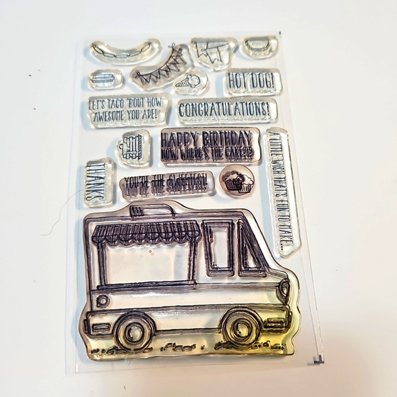 Tasty Trucks Photopolymer clear stamp set - Picture 2 of 3